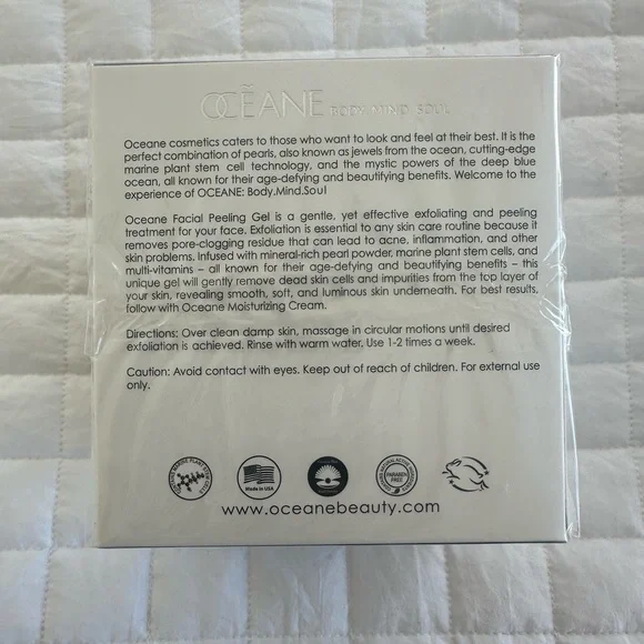 Oceane White Pearl Facial Peeling Gel NEW SEALED IN BOX - Picture 3 of 6